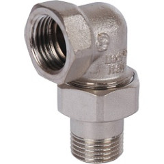 STOUT Американка ВН угловая никелированная